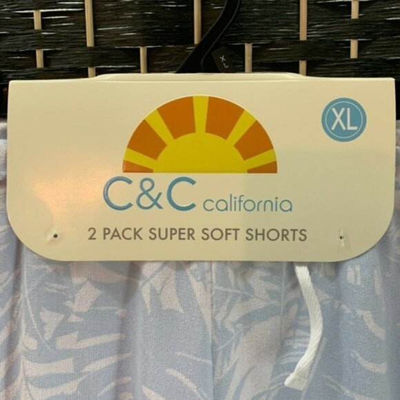 C & C California XL 2 Pk Drawstring Lounge Shorts - Picture 3 of 4